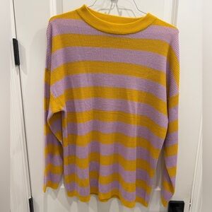 Striped Yellow and Purple Sweater